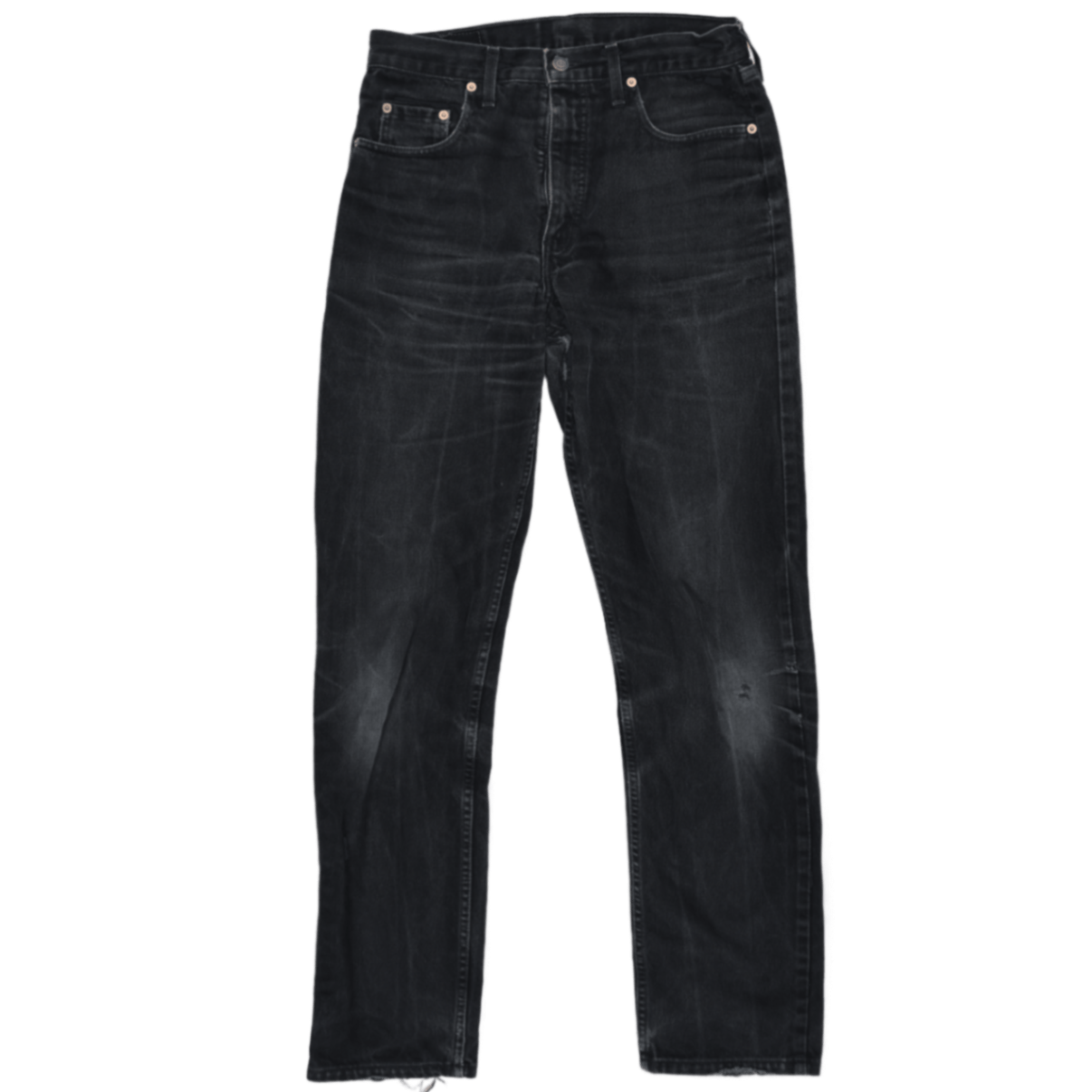 Levi's 61502 Black Straight Leg Jeans W32 L34 Cotton Vintage