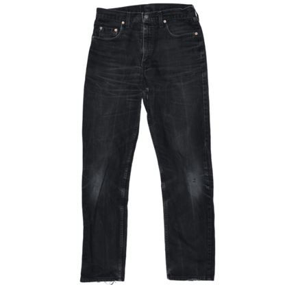Levi's 61502 Black Straight Leg Jeans W32 L34 Cotton Vintage