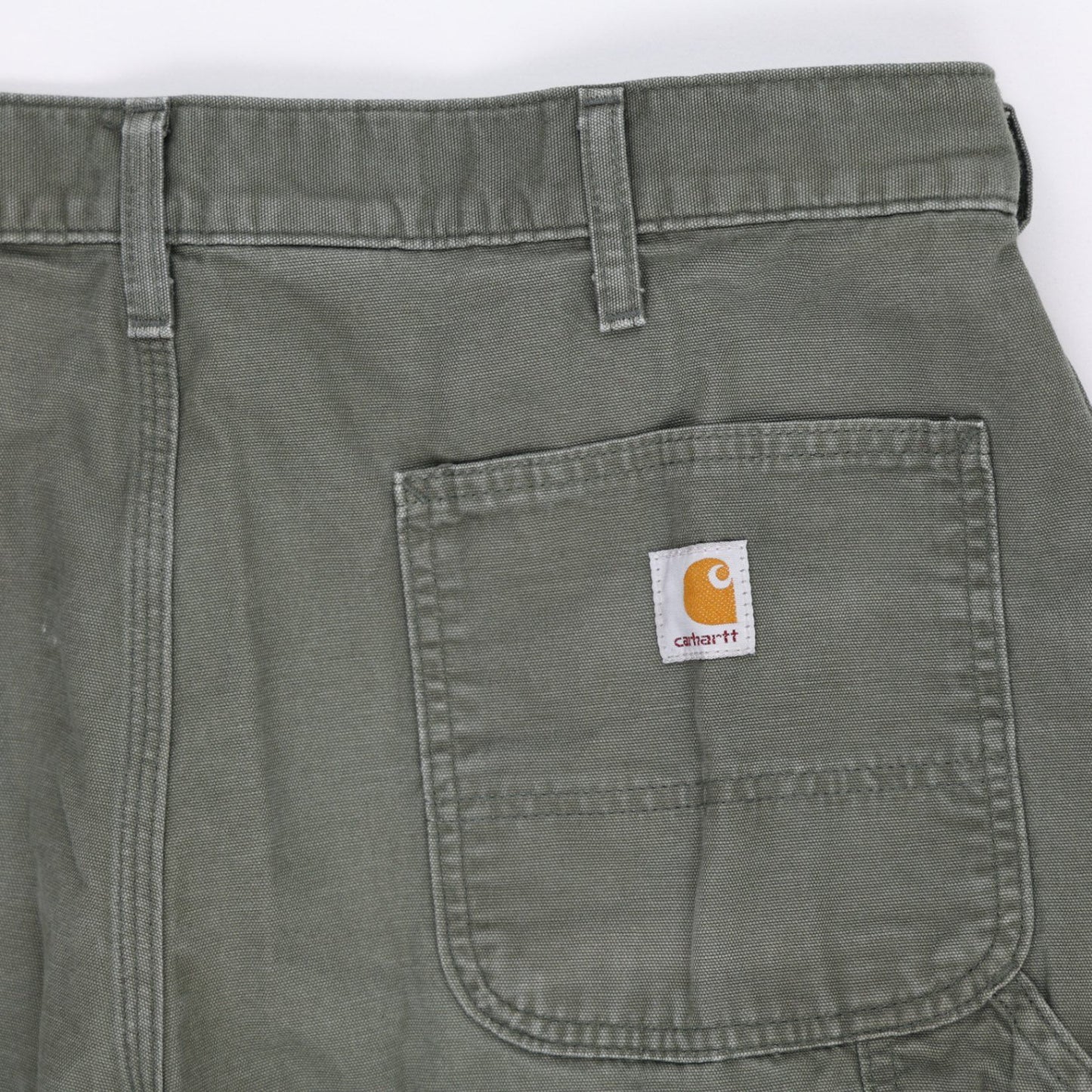 Carhartt Olive Green Work Shorts 36 Inch Waist 100 Percent Cotton Mens