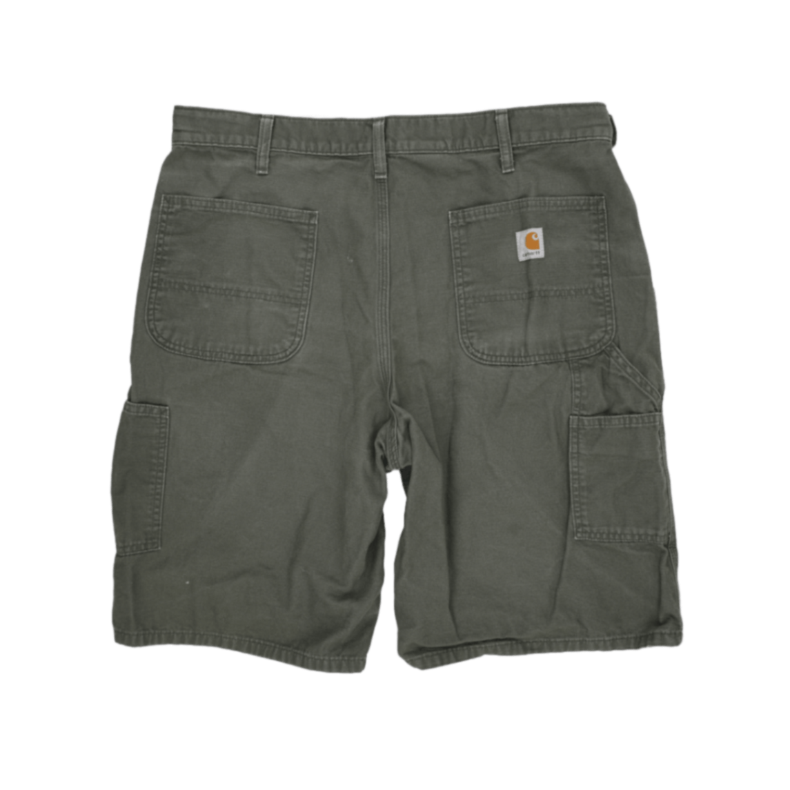 Carhartt Olive Green Work Shorts 36 Inch Waist 100 Percent Cotton Mens