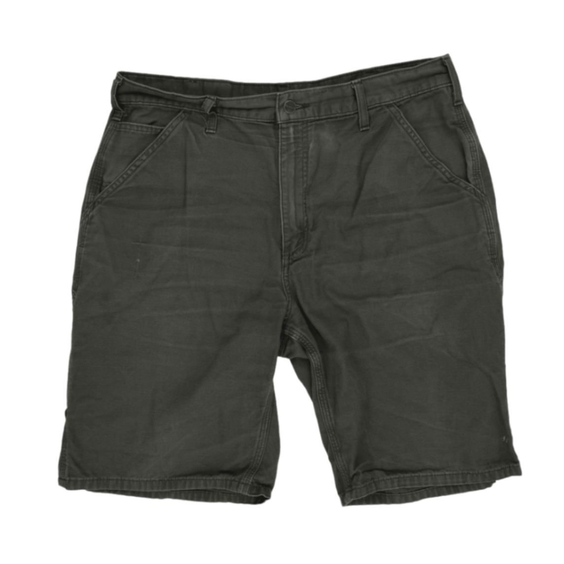 Carhartt Olive Green Work Shorts 36 Inch Waist 100 Percent Cotton Mens