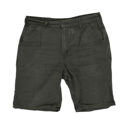 Carhartt Olive Green Work Shorts 36 Inch Waist 100 Percent Cotton Mens