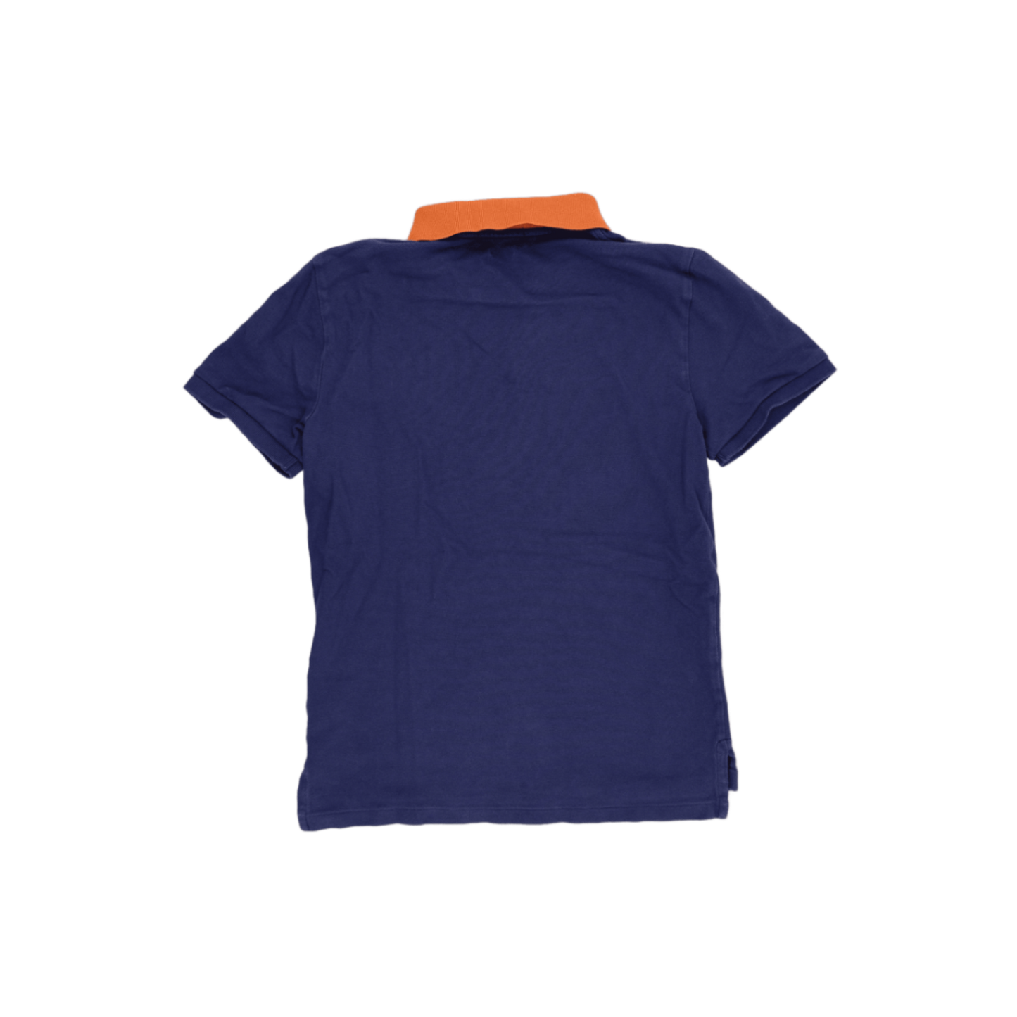 Ralph Lauren Polo Shirt Navy Blue L G 14 16 Cotton Collared Mens
