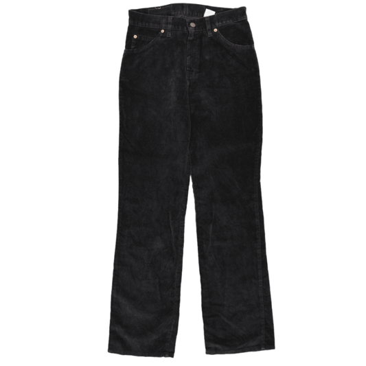 Levi's 501 Black Corduroy Trousers 34x32 Large Straight Fit Cotton Vintage
