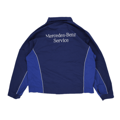 Mercedes-Benz Vintage Work Jacket Blue Size L Cotton Blend