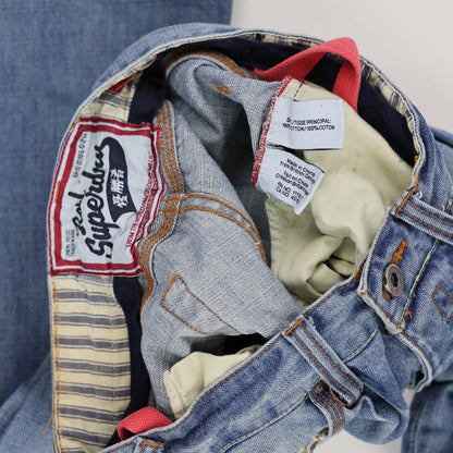 Superdry Blue Regular Fit Jeans 34x34 100 Percent Cotton Mens