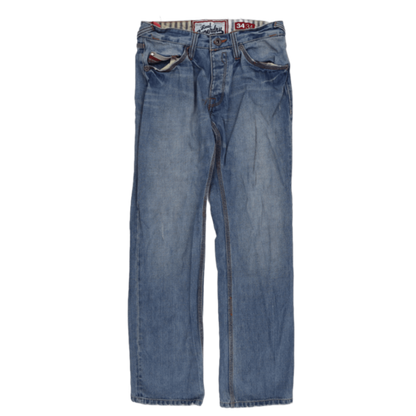 Superdry Blue Regular Fit Jeans 34x34 100 Percent Cotton Mens