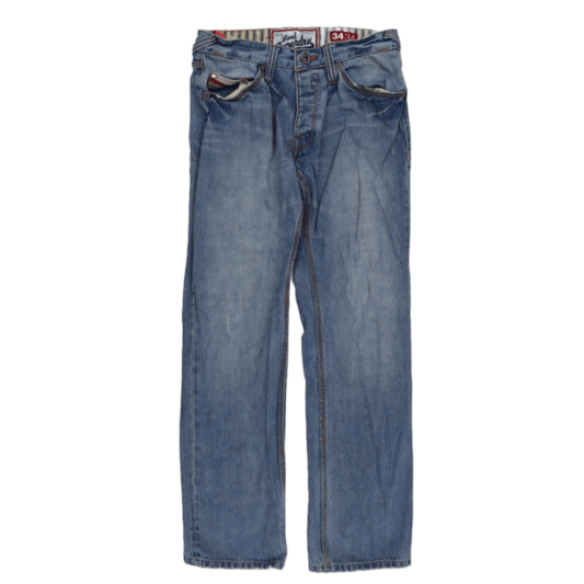 Superdry Blue Regular Fit Jeans 34x34 100 Percent Cotton Mens