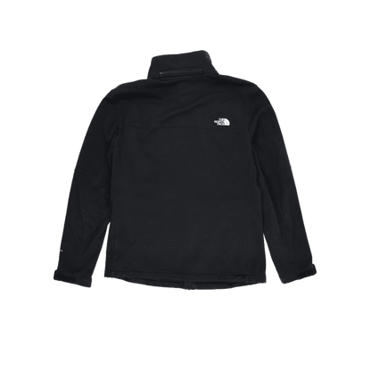 The North Face Black Softshell Jacket Men's Medium Polyester Blend High Neck