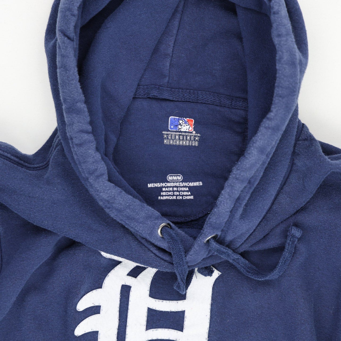 Genuine Merchandise Detroit Tigers Navy Blue Pullover Hoodie Men's Size M Cotton Blend