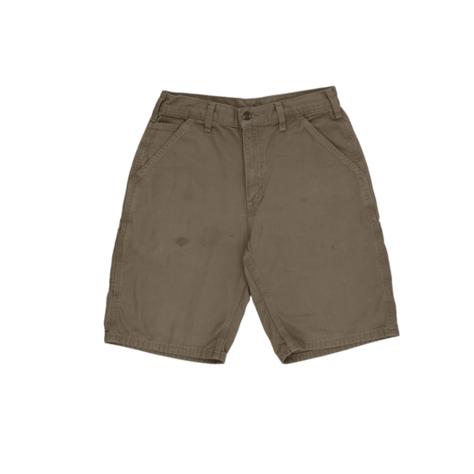 Carhartt Brown Utility Shorts 30W 100 Percent Cotton Men's Size 30