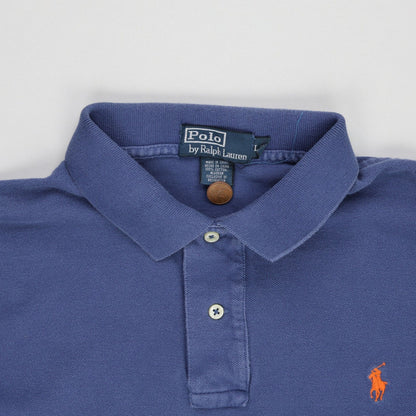 Ralph Lauren Blue Long Sleeve Polo Shirt XL Cotton