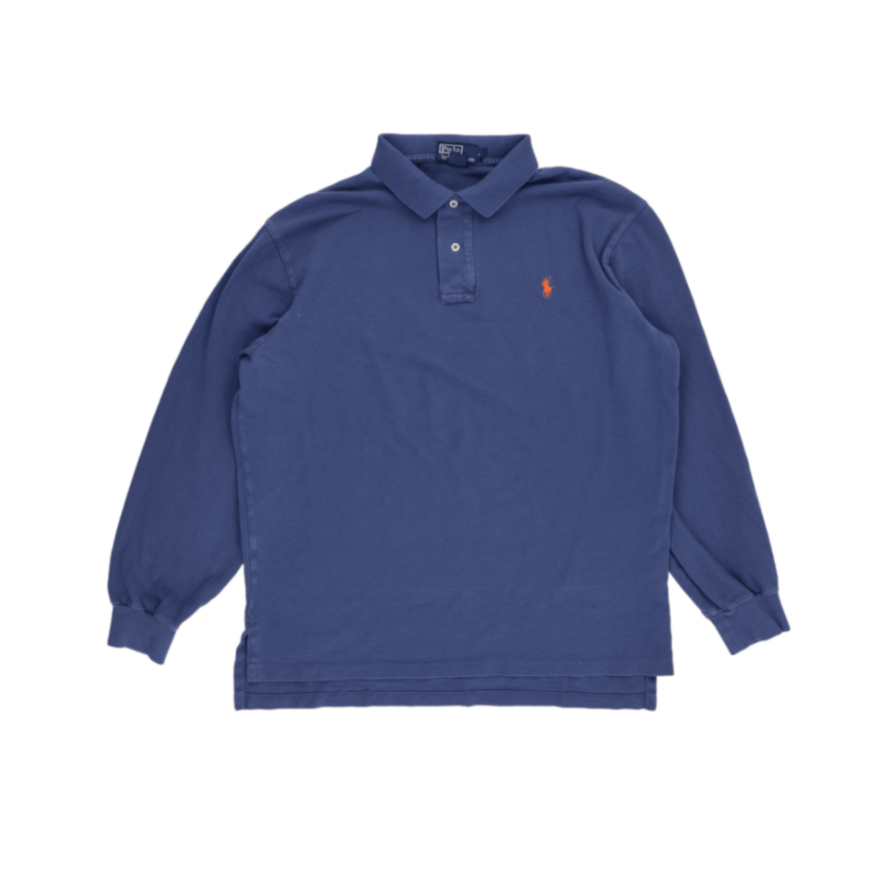 Ralph Lauren Blue Long Sleeve Polo Shirt XL Cotton