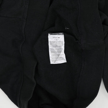 Carhartt Black XL Half Zip Sweatshirt Cotton High Collar Mens Clothing