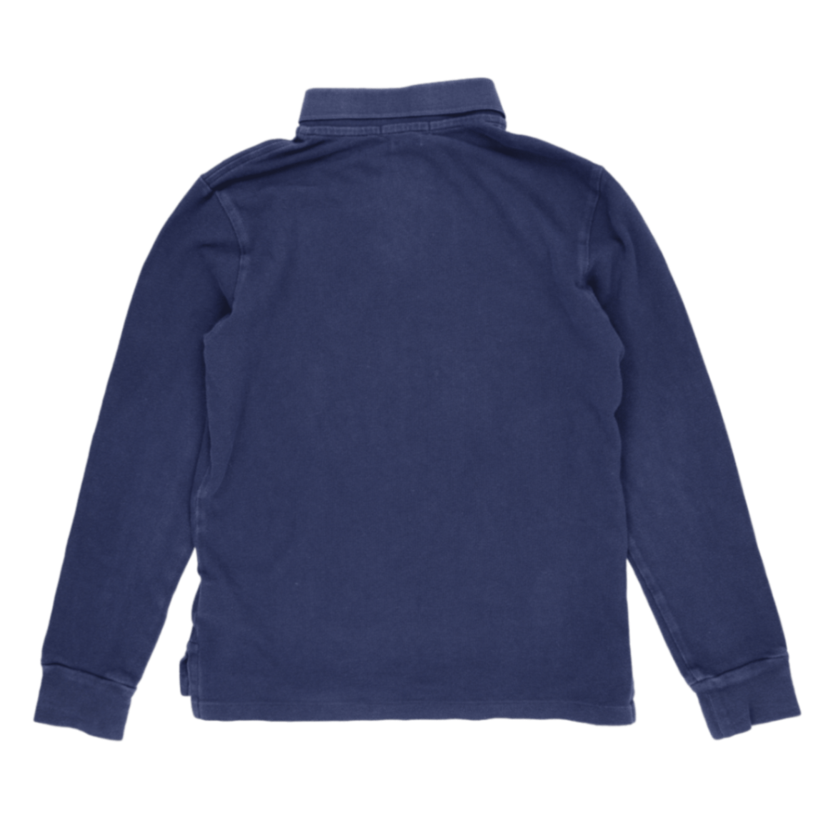 Ralph Lauren Navy Blue Long Sleeve Polo Shirt Men's Size Large Cotton