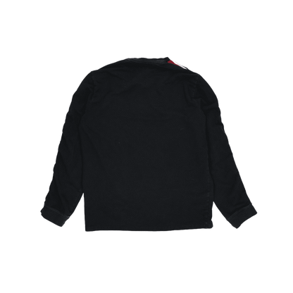 Polo Ralph Lauren Men's Black Casual Sweatshirt Size Medium Cotton Crew Neck Vintage