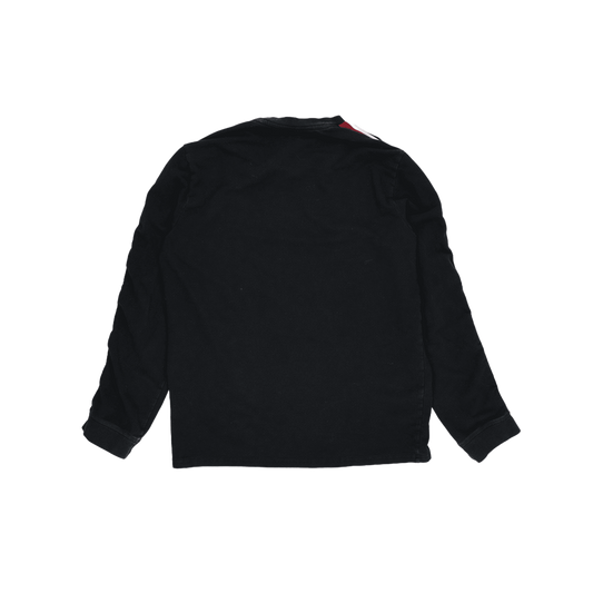 Polo Ralph Lauren Men's Black Casual Sweatshirt Size Medium Cotton Crew Neck Vintage