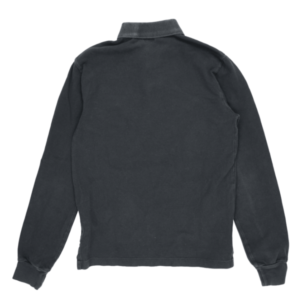 Ralph Lauren Long Sleeve Polo Shirt Black Medium Cotton Casual