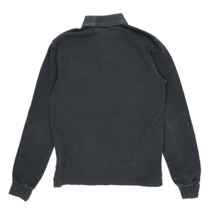 Ralph Lauren Long Sleeve Polo Shirt Black Medium Cotton Casual