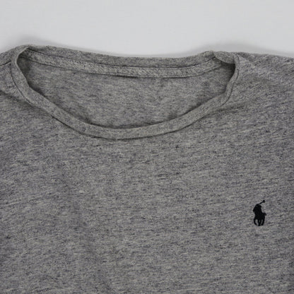 Ralph Lauren Grey Long Sleeve Cotton Knit T-Shirt Size Large