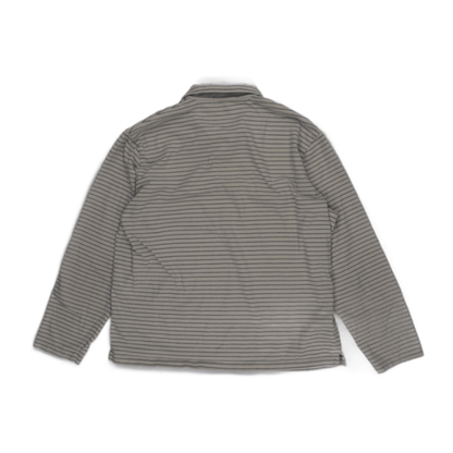 Ralph Lauren XL Long Sleeve Polo Shirt Beige Cotton Striped