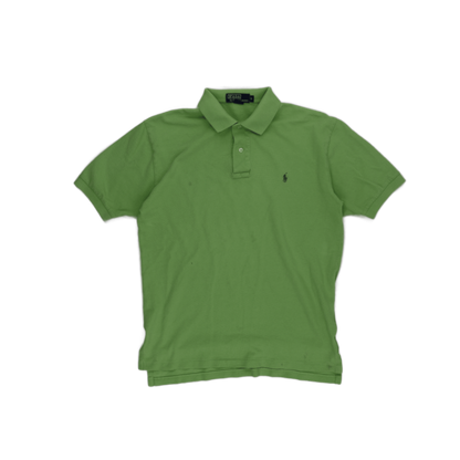 Ralph Lauren Classic Fit Polo Shirt Green Medium Cotton