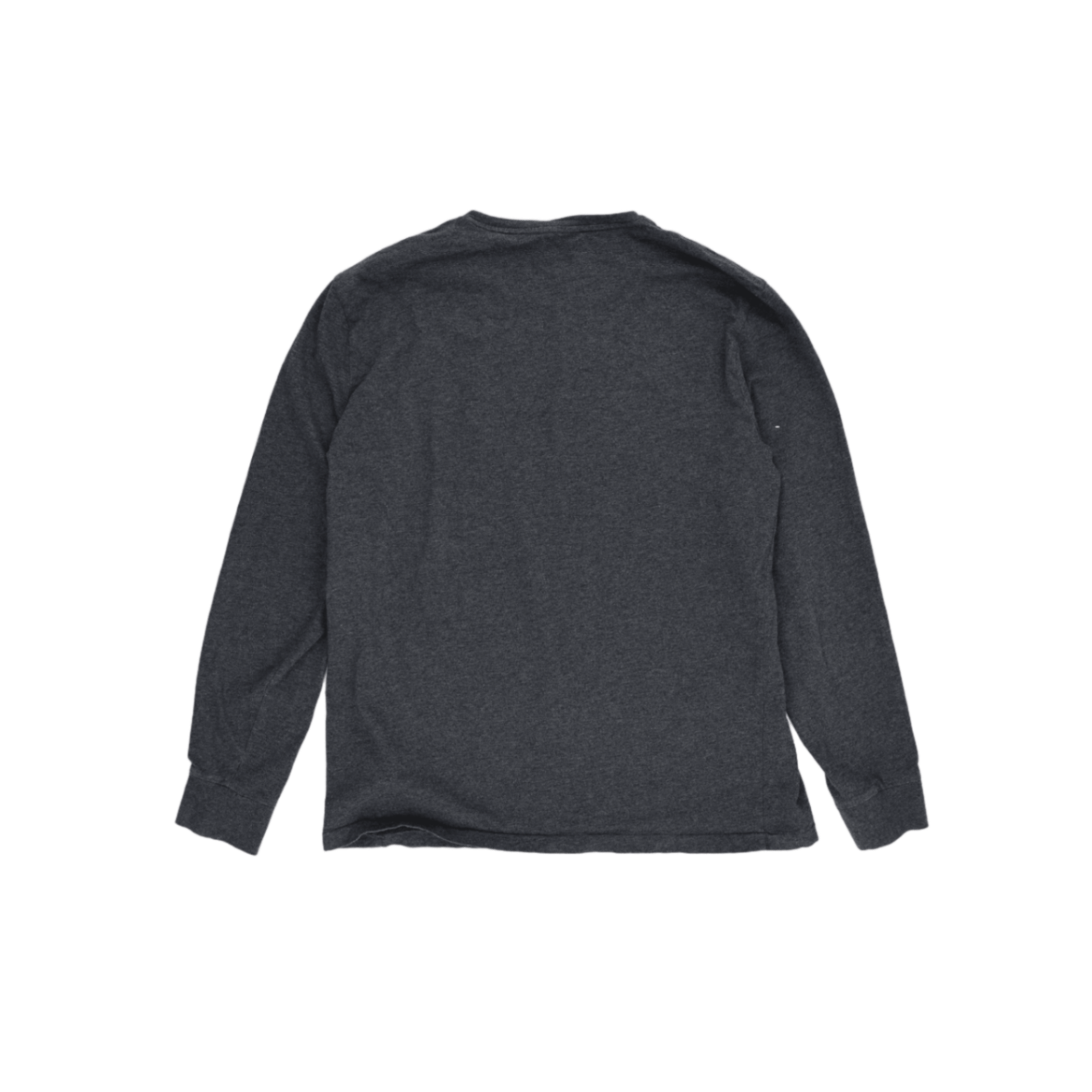 Ralph Lauren Long Sleeve Sweatshirt Charcoal Grey Large Cotton Blend Crew Neck
