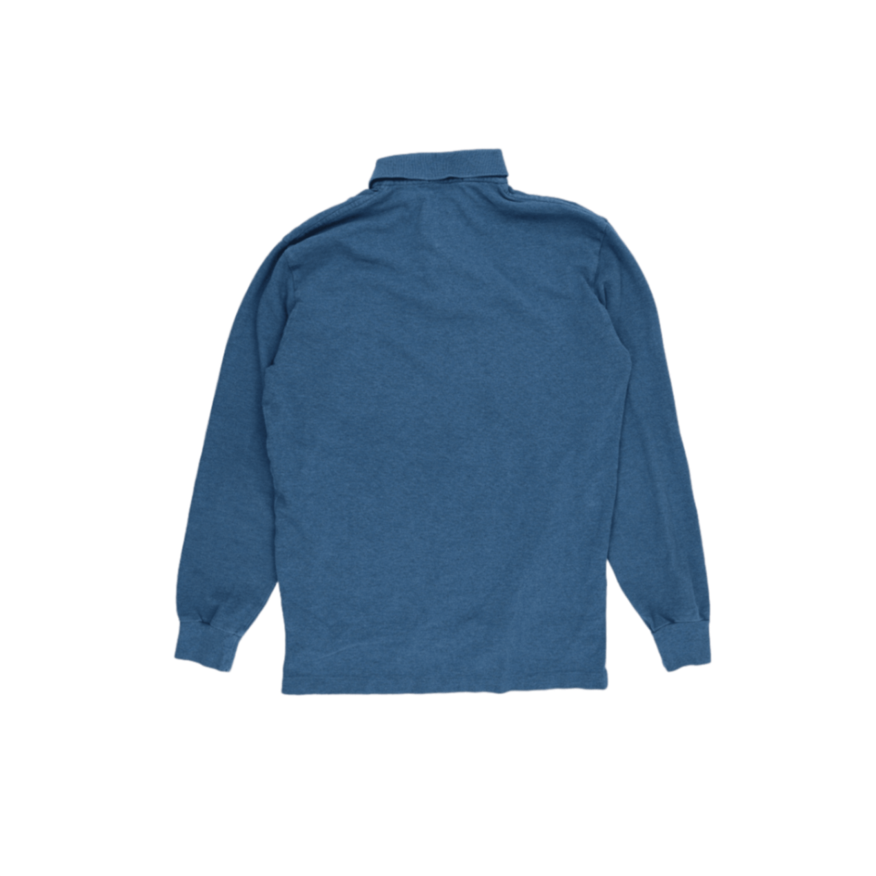 Ralph Lauren Blue Long Sleeve Polo Shirt Size Small Cotton