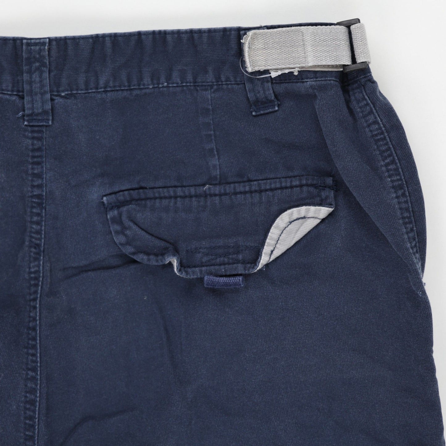 Faded Glory Navy Blue Cargo Shorts for Men Size 36 Cotton 11 Inch Inseam