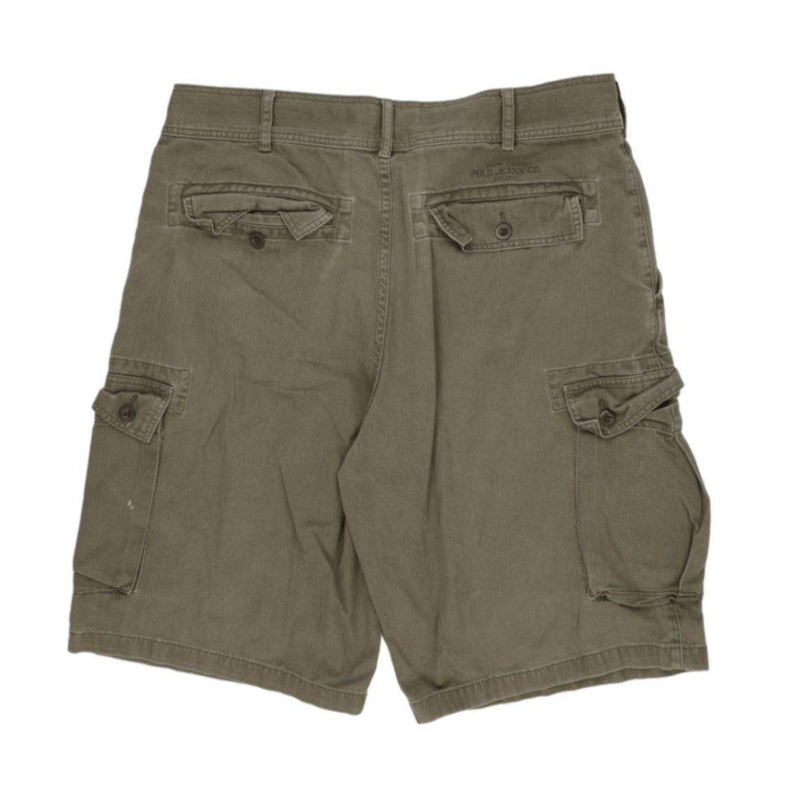 Ralph Lauren Cargo Shorts Olive Green Size 36 100 Percent Cotton Mens