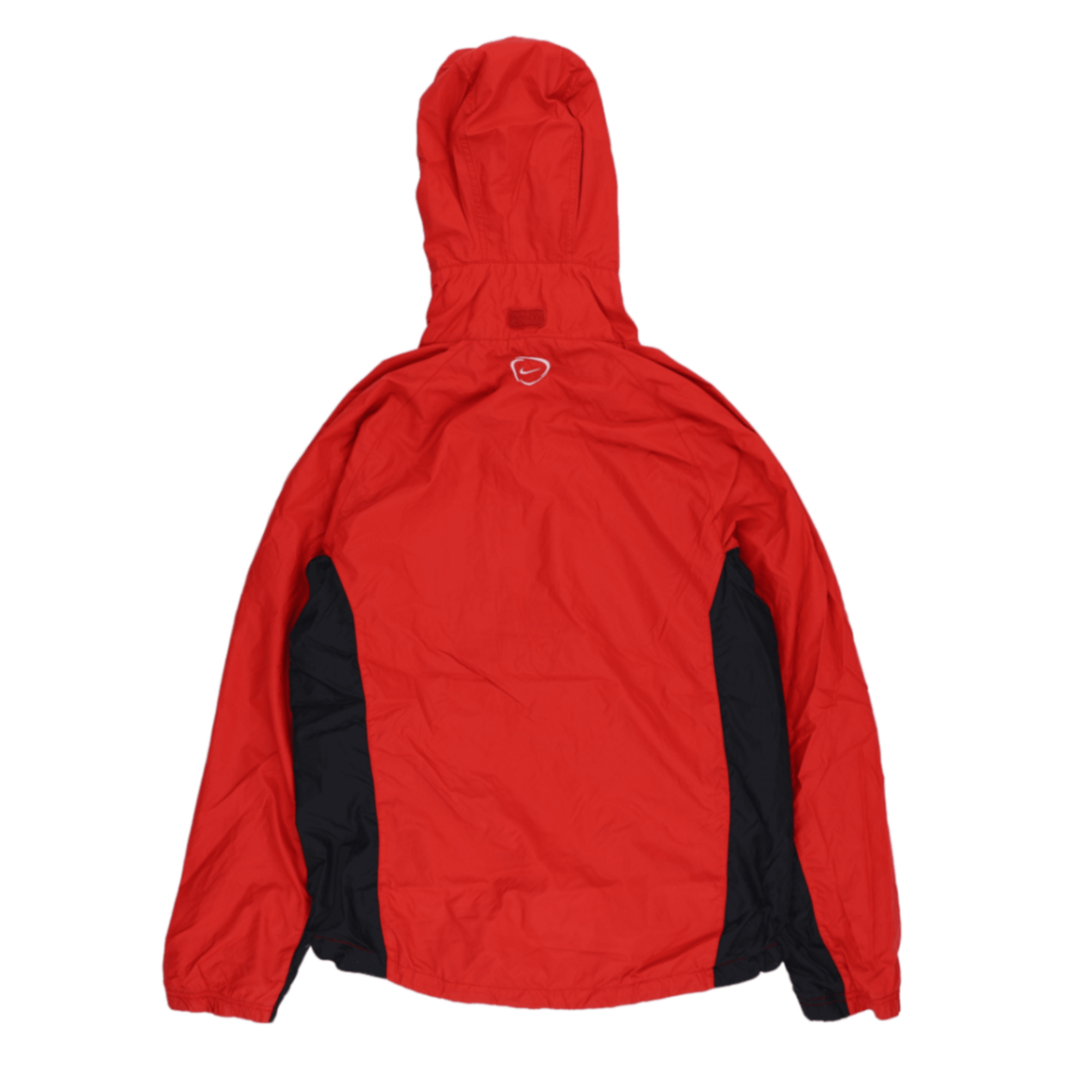 Nike Dri-FIT Hooded Jacket Red Black Mens Size P Polyester