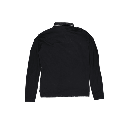 Ralph Lauren Golf Black Long Sleeve Polo Shirt Large Cotton Smart Casual