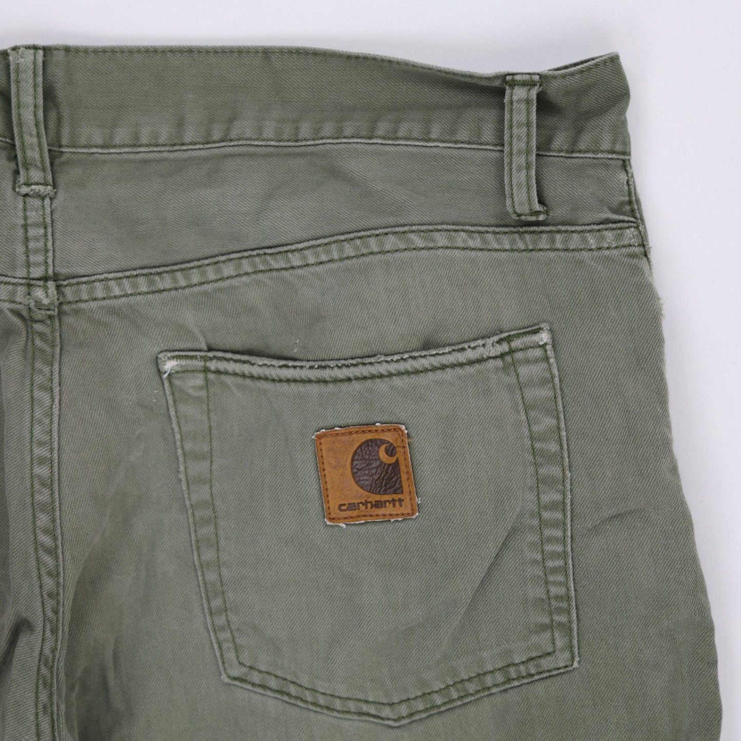Carhartt Relaxed Fit Green Cotton Jeans 34W x 32L Men's Trousers