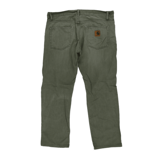 Carhartt Relaxed Fit Green Cotton Jeans 34W x 32L Men's Trousers