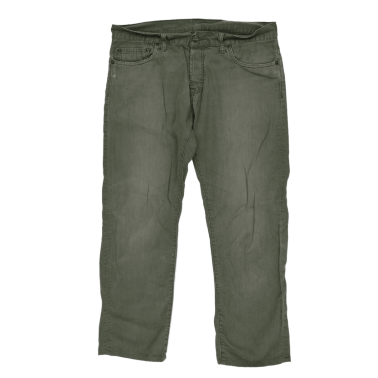 Carhartt Relaxed Fit Green Cotton Jeans 34W x 32L Men's Trousers