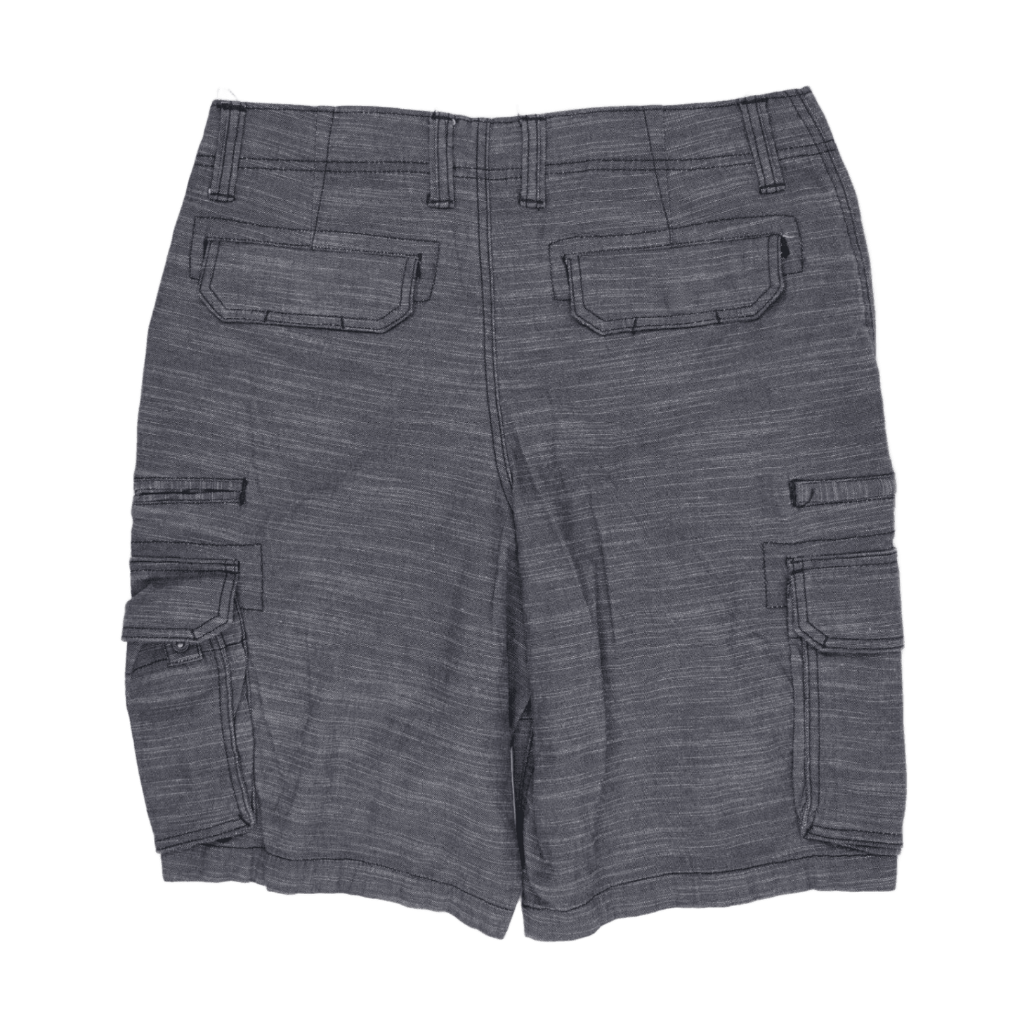 George Men's Cargo Shorts Grey Size 34 85 Cotton 15 Polyester