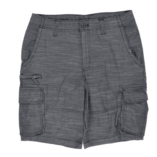 George Men's Cargo Shorts Grey Size 34 85 Cotton 15 Polyester