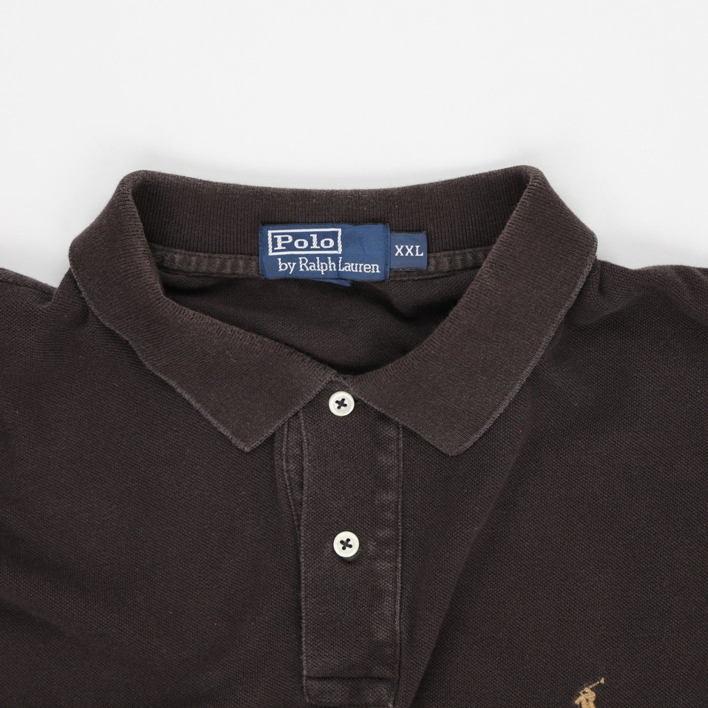 Ralph Lauren Long Sleeve Polo Shirt Black XXL Cotton