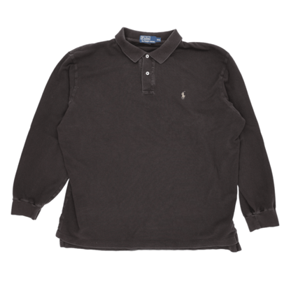 Ralph Lauren Long Sleeve Polo Shirt Black XXL Cotton