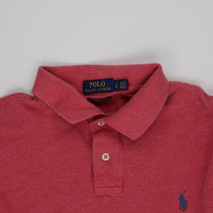 Ralph Lauren Men's Red Long Sleeve Polo Shirt Size L 100 Percent Cotton