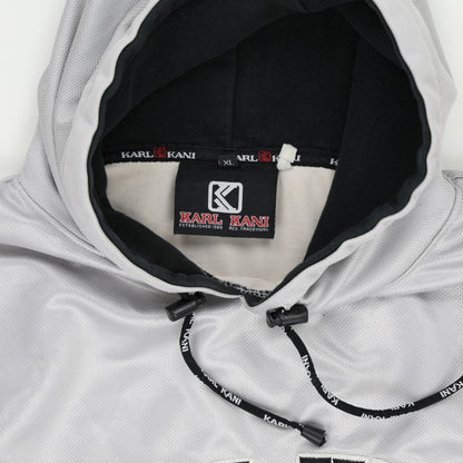Karl Kani XL Grey Ombre Hoodie Polyester Blend Unisex Sports Streetwear Hooded Sweatshirt