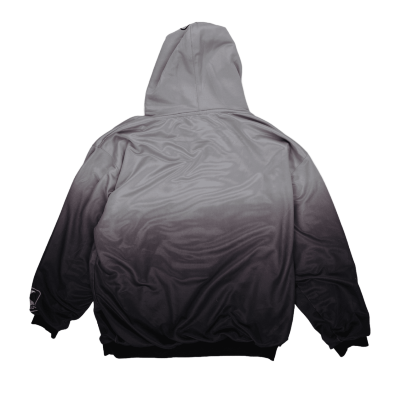 Karl Kani XL Grey Ombre Hoodie Polyester Blend Unisex Sports Streetwear Hooded Sweatshirt