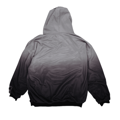 Karl Kani XL Grey Ombre Hoodie Polyester Blend Unisex Sports Streetwear Hooded Sweatshirt