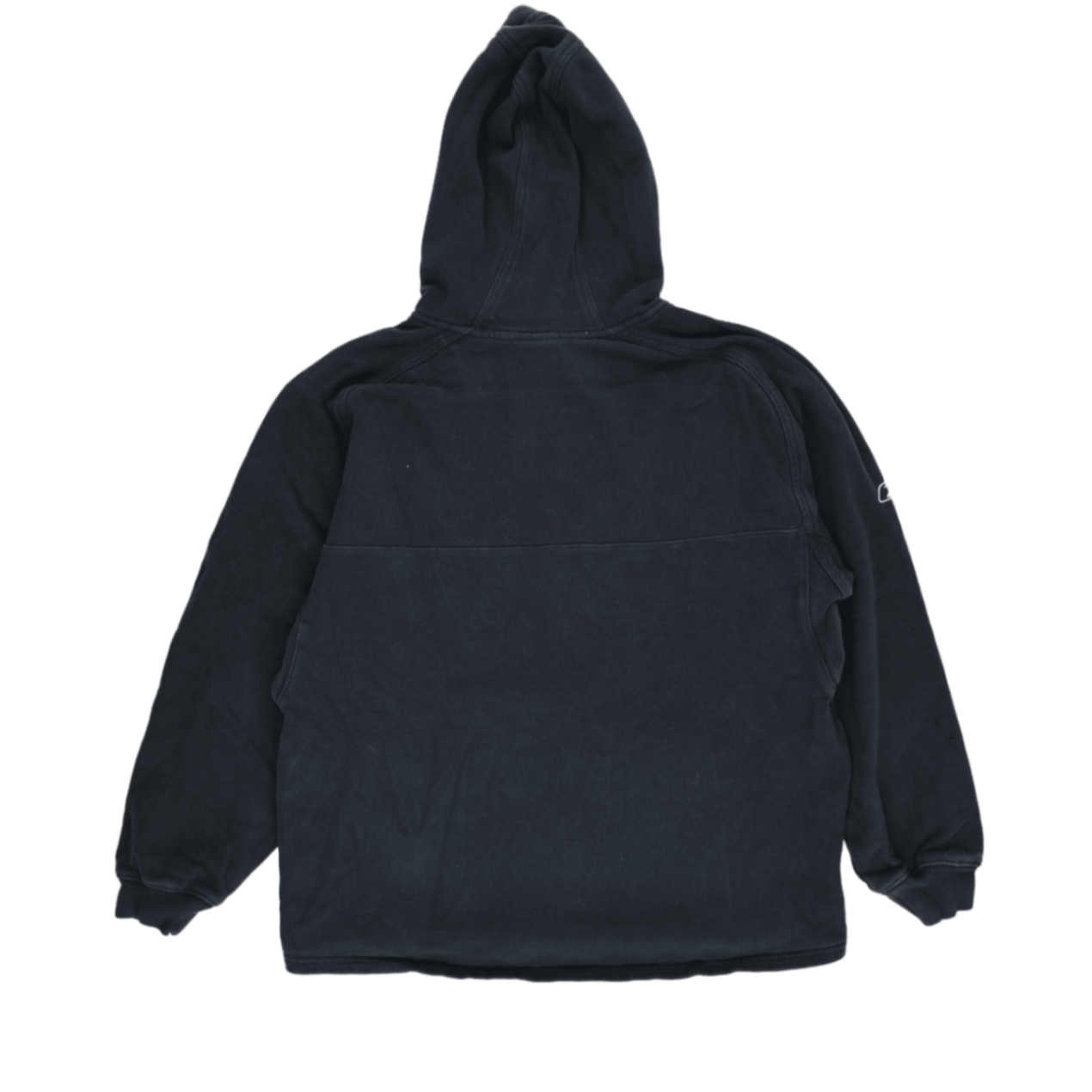 Reebok Vintage Black Pullover Hoodie Men Size L Cotton Blend Hooded New England Patriots Football