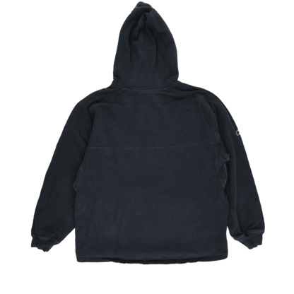Reebok Vintage Black Pullover Hoodie Men Size L Cotton Blend Hooded New England Patriots Football