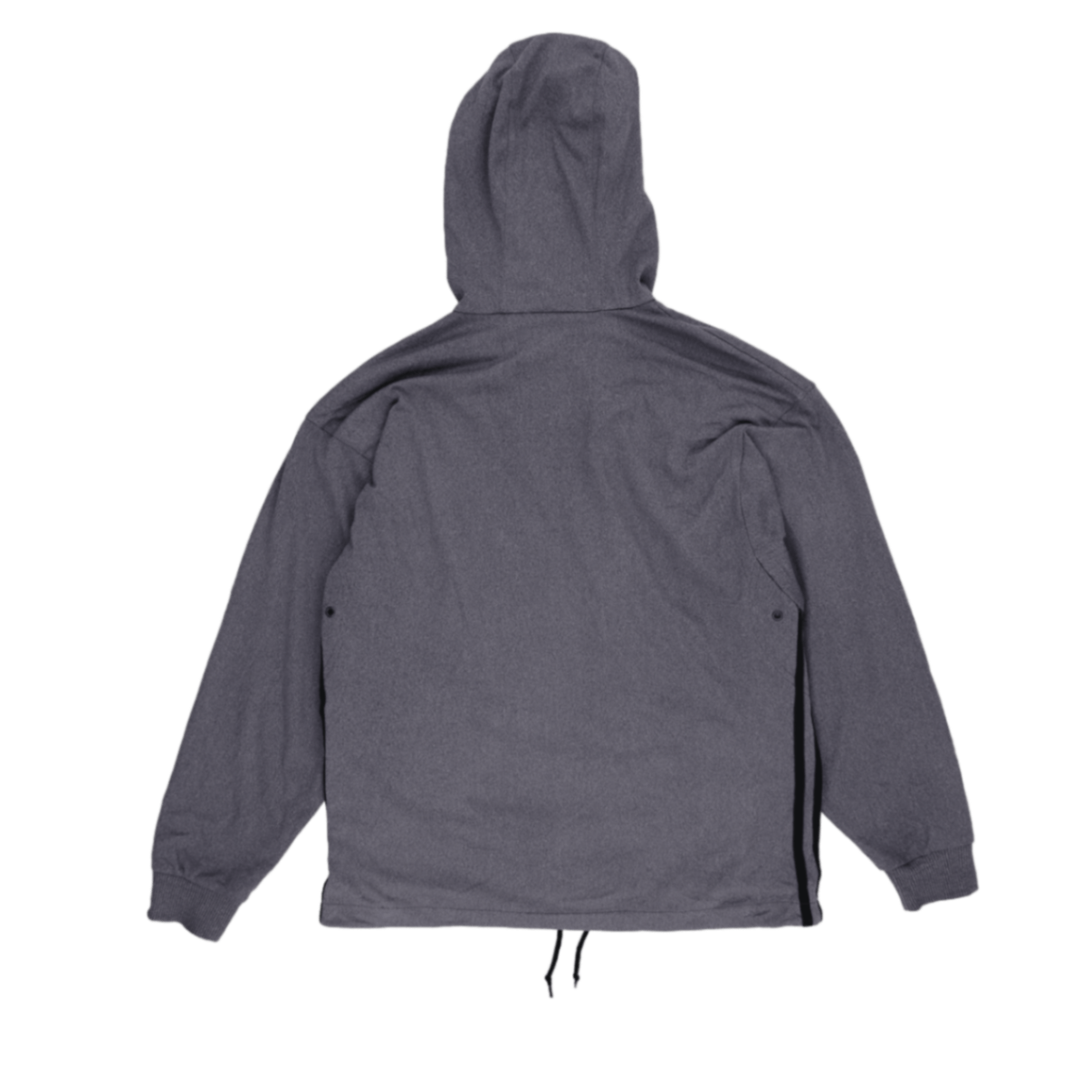adidas Vintage Grey Full Zip Hoodie Size D4 F168 Large Polyester Blend
