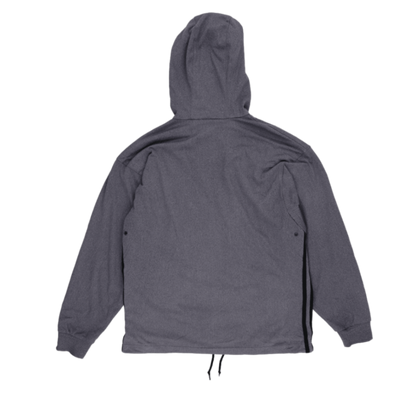 adidas Vintage Grey Full Zip Hoodie Size D4 F168 Large Polyester Blend