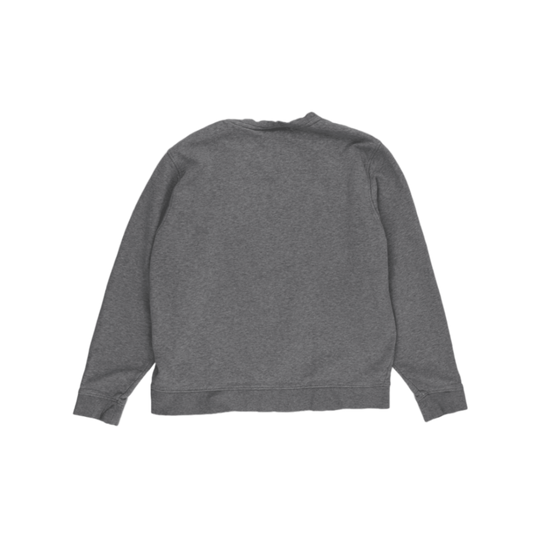 Lacoste Grey Crew Neck Sweatshirt for Men Size XL Cotton Blend