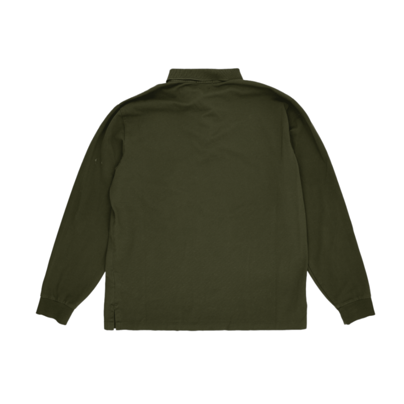 Ralph Lauren Olive Green Long Sleeve Polo Shirt XL Stretch Mesh Cotton