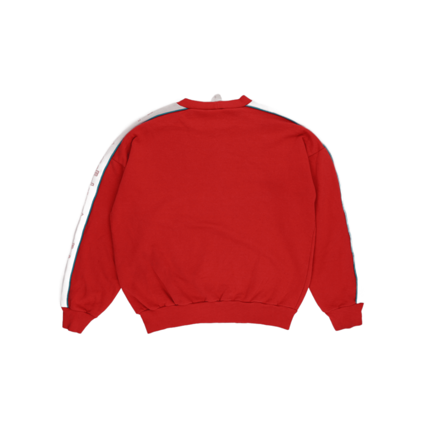 adidas Vintage Red Crew Neck Sweatshirt Medium Cotton Blend Retro Sportswear